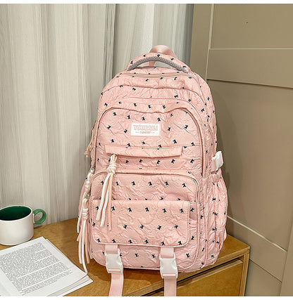 Multi-Fach Fächer Gesteppten Schulrucksack