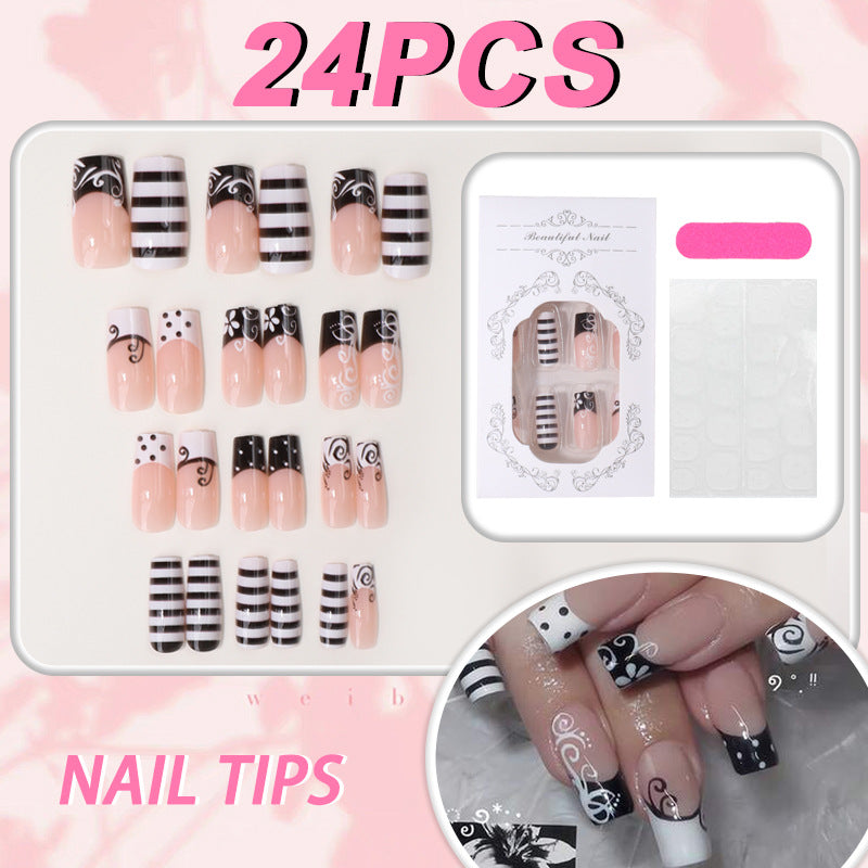 Chic stilisierte Press-On Nagelspitzen Brehn