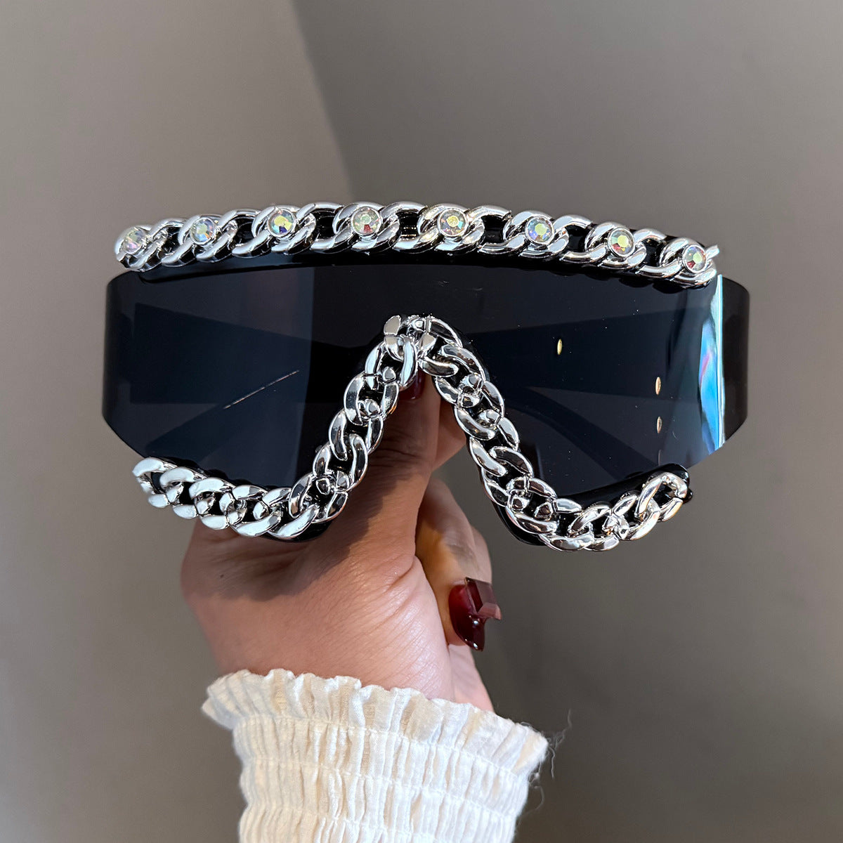 Damen Fashion-Schutzbrille mit glamourösen Kristallverzierungen Brehn