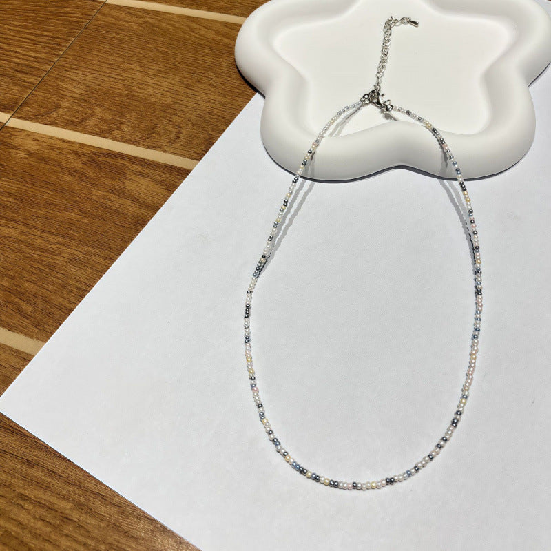Handgefertigtes Perlen Choker Halsband Brehn