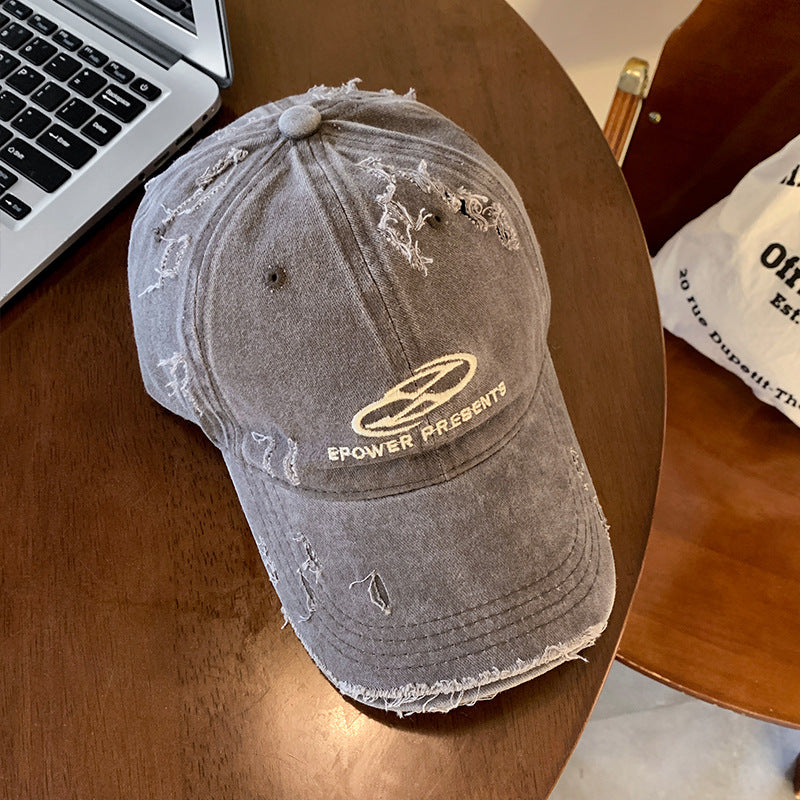 Herren Distressed Denim Baseball Cap Brehn 1784270624