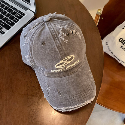 Herren Distressed Denim Baseball Cap Brehn 1784270624
