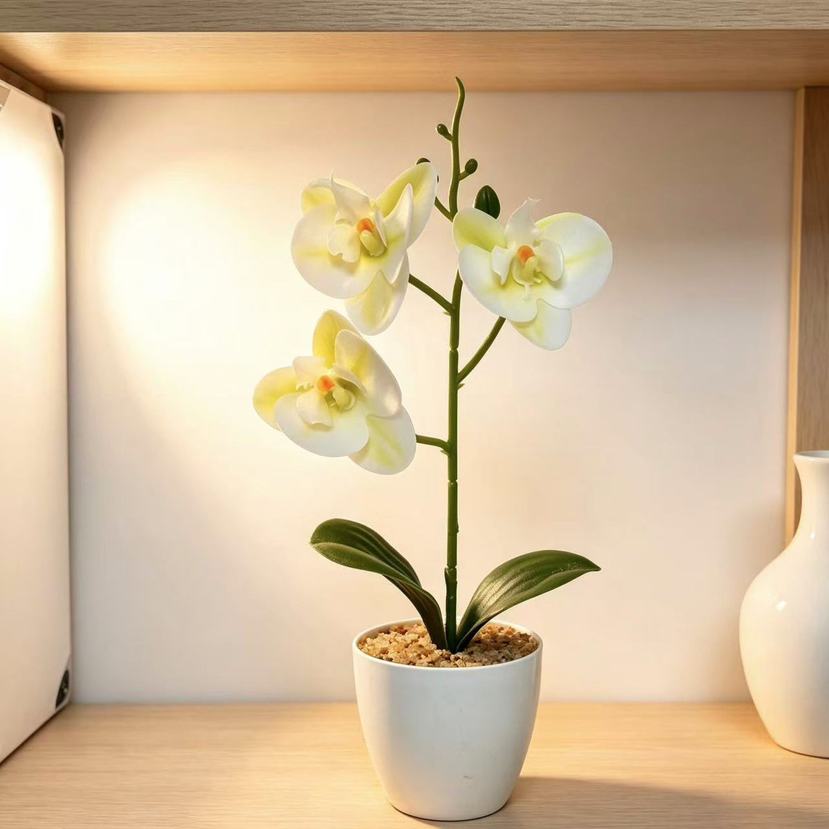 Realistische künstliche Orchideenpflanze für die Wohnkultur-Darstellung