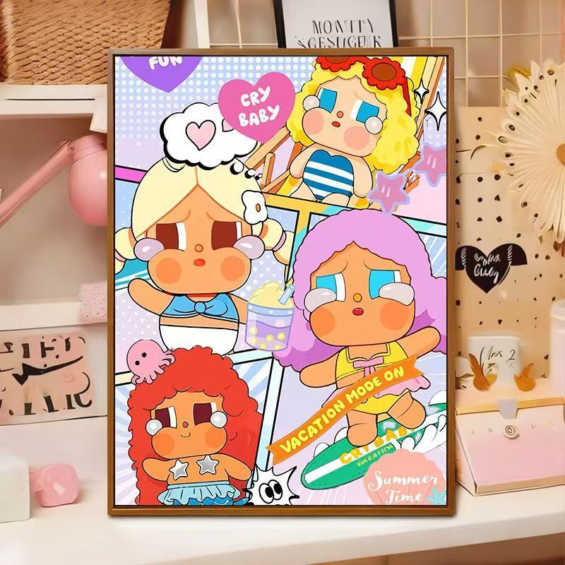 Verspielte Cartoon-Illustration Wandkunst Brehn