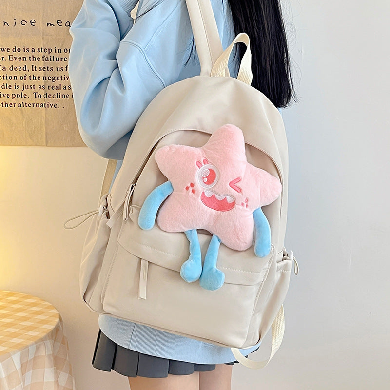 Plüsch-Rucksack mit Spielerischem Sternen-Motiv Brehn