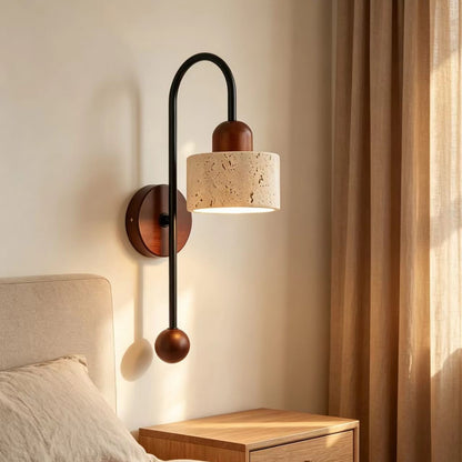 Wandmontierte skulpturale Wandlampe