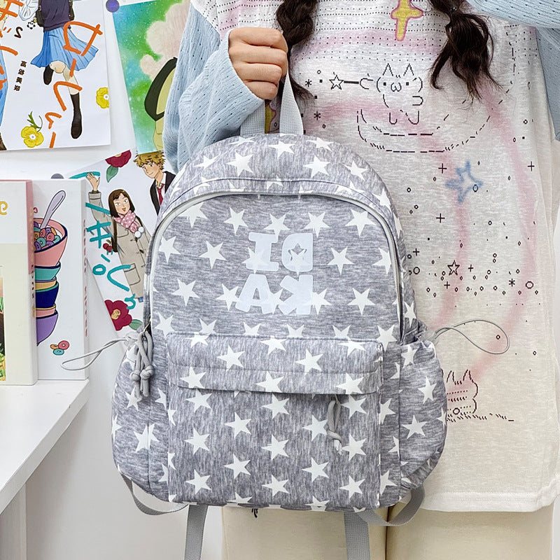 Stylische Sternen-Print Schulrucksack Brehn