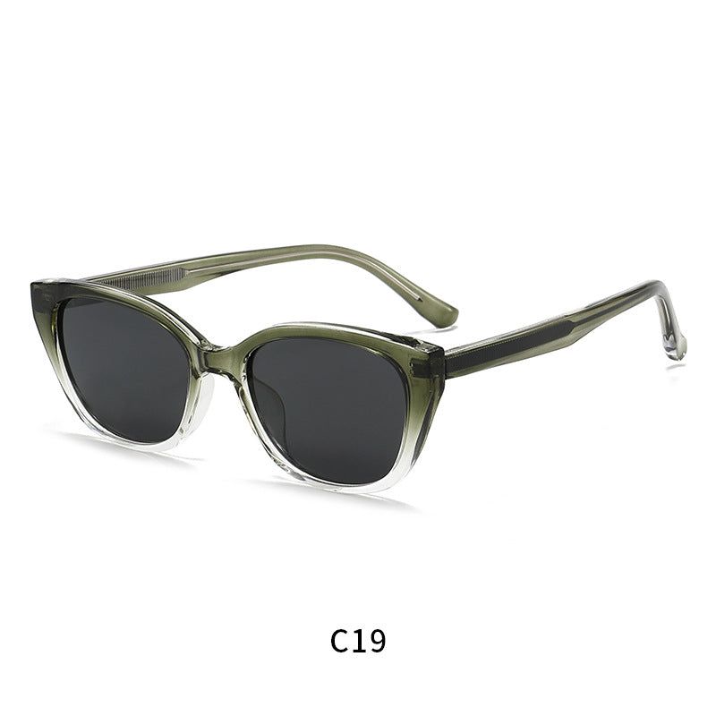 Damen modische Cat-Eye Sonnenbrille mit UV-Schutz und flexiblem Rahmen Brehn
