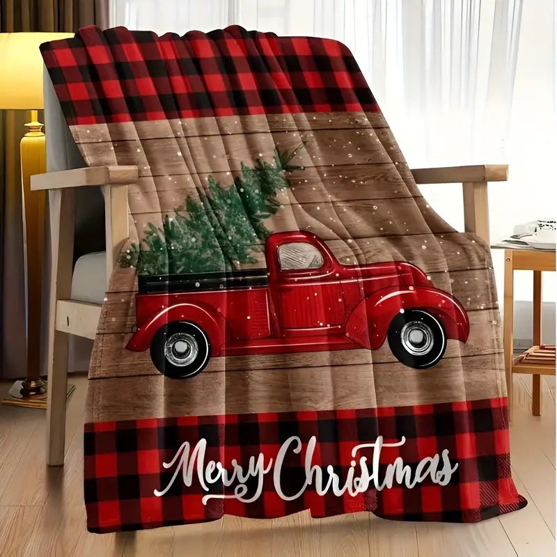 Urlaubsbedingte Fleece-Wurfdecke