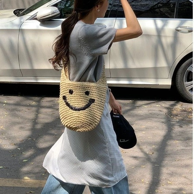 Handtasche mit Lächelndem Motiv Brehn