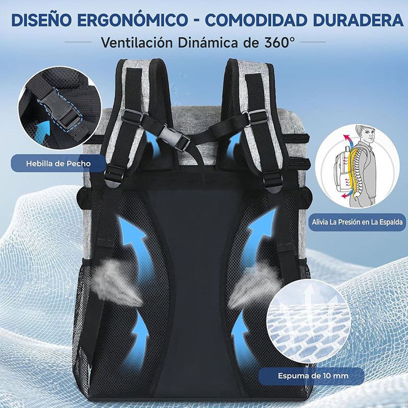 Damen Isolierter Kühlrucksack mit großzügigem Fächerdesign Brehn
