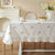 Bestickte Blumen-Tischdecke