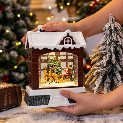 Dekorative Weihnachtslaterne mit Lichtern Brehn
