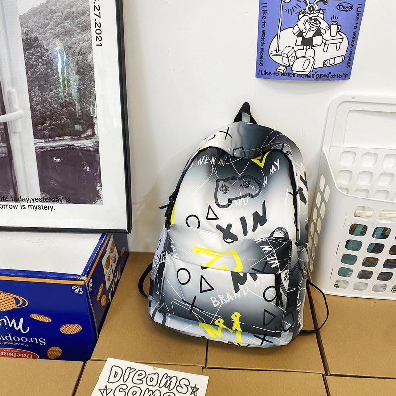 Stylischer grafikdruck rucksack