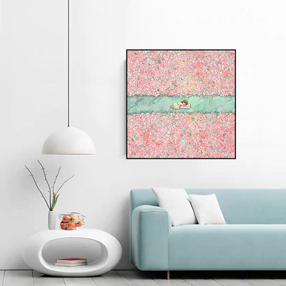Dekorative Blumenleinwandkunst