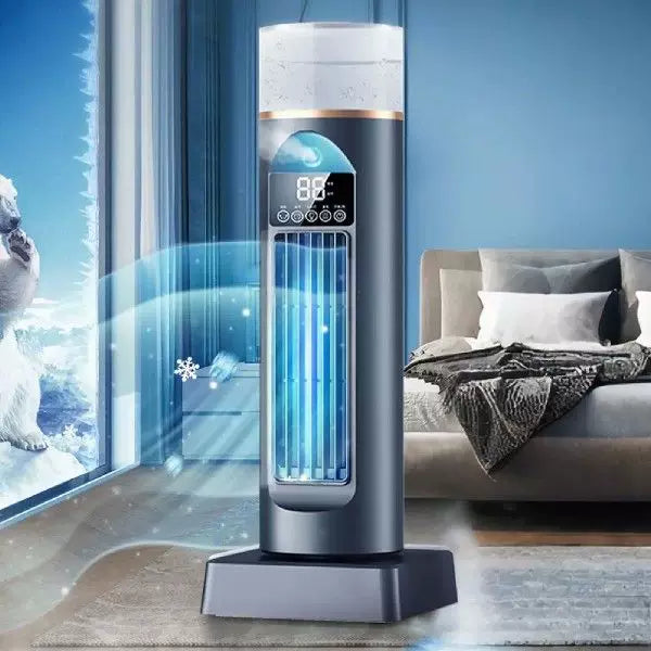 Unisex Einheitsgröße kompakter vertikaler persönlicher verdampfer Luftkühler mit Digitalanzeige abnehmbarem Wassertank einstellbaren Lamellen USB-betrieben Brehn