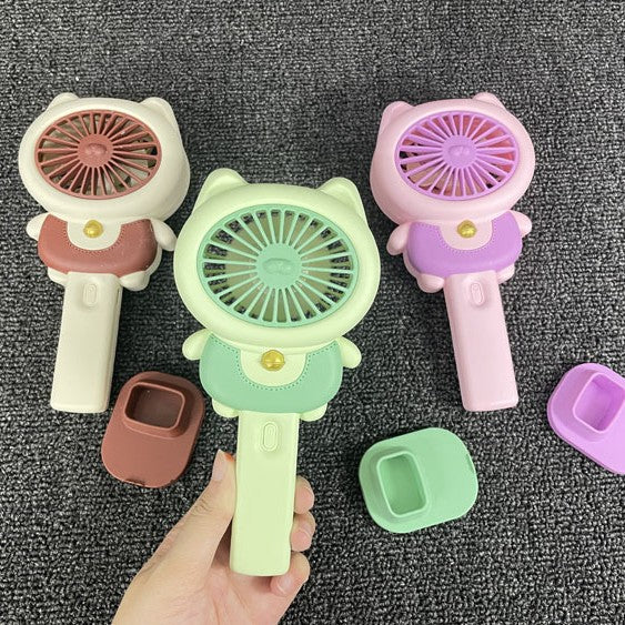 Unisex Tragbarer Mini Handventilator im niedlichen Katzenmotiv Brehn