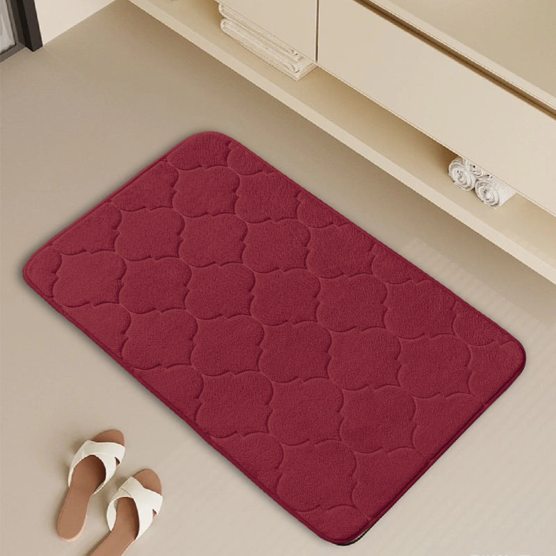 Weicher Plüsch-Memory-Foam-Badeteppich Brehn