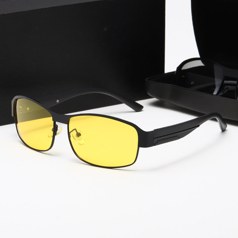 Damen Sportliche Sonnenbrille mit robustem Metallrahmen und polarisierenden Gläsern Brehn