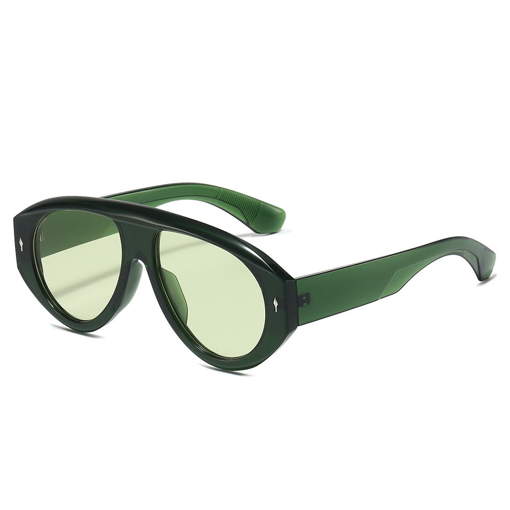 Modische skulpturale Sonnenbrille Brehn