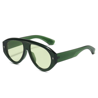 Modische skulpturale Sonnenbrille Brehn