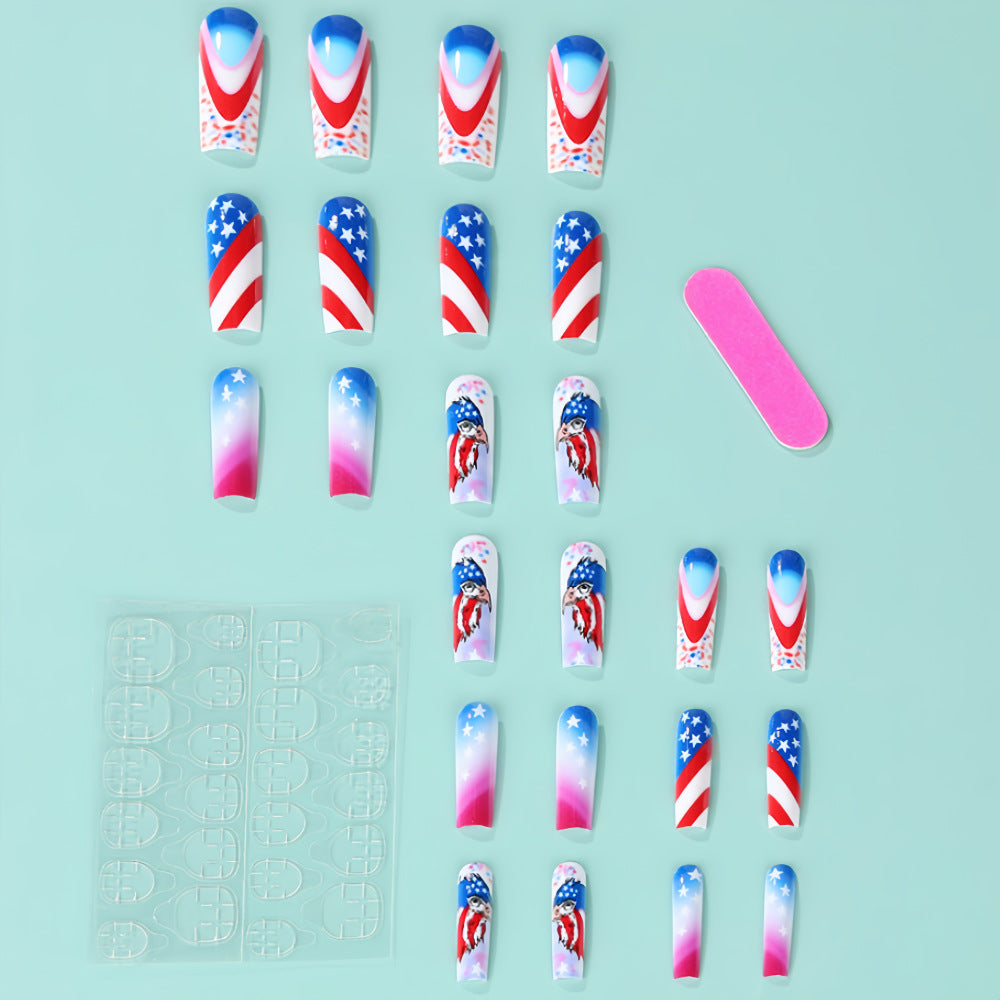 Kunstnägel im patriotischen Design Brehn