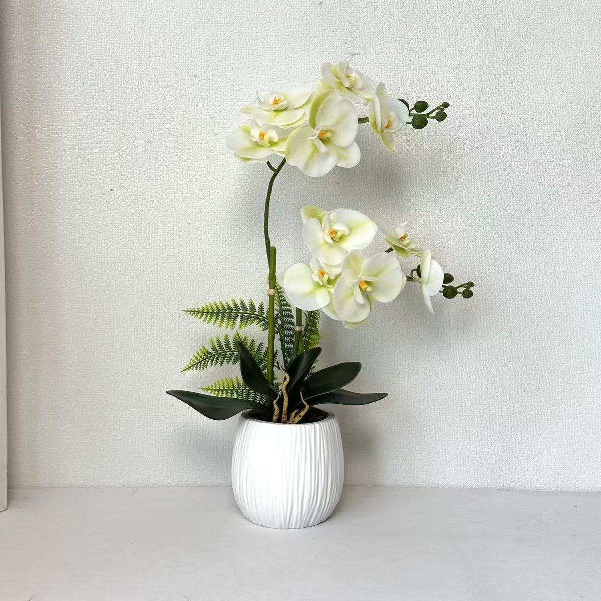 Faux Orchideenpflanzenarrangement für die Wohnkultur