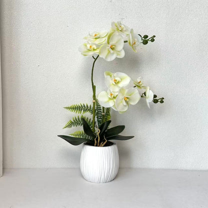 Faux Orchideenpflanzenarrangement für die Wohnkultur