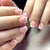 Elegante Strass Französische Spitze Nagelkunst Brehn
