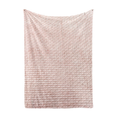 Damen kuschelige Plüsch-Decke mit elegantem Quadratmuster Brehn