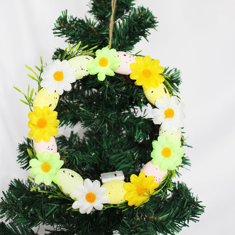 Dekorativer floraler Osterkranz Brehn