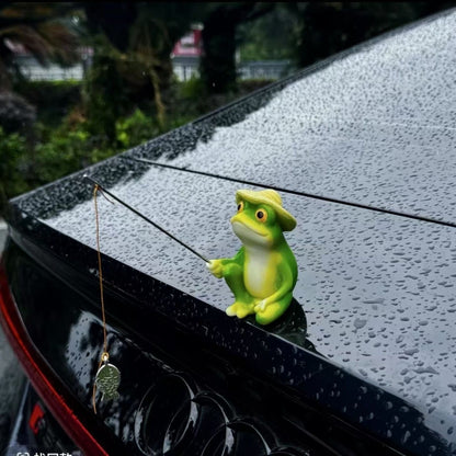 Lustige Froschfigur mit Schirm Brehn