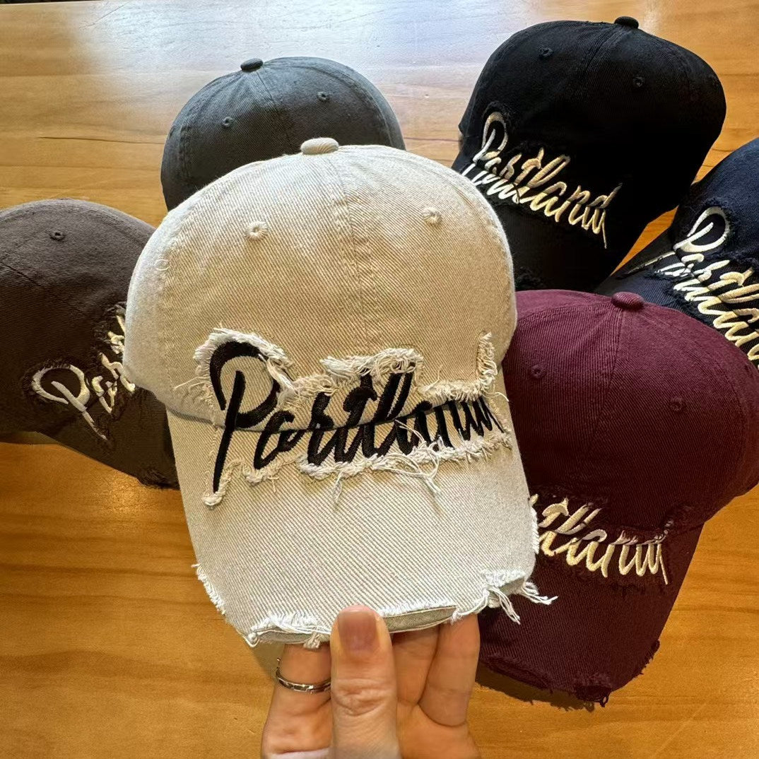 Unisex beschädigte Denim Baseballcap Brehn