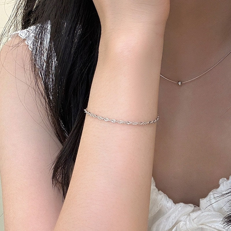 Elegante gedrehte Goldkette Armband Brehn