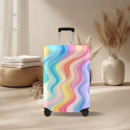 Unisex nan elastische Kofferhülle mit vulkanischem Lava-Marmordesign, dehnbarer Schutzüberzug für Trolley Brehn