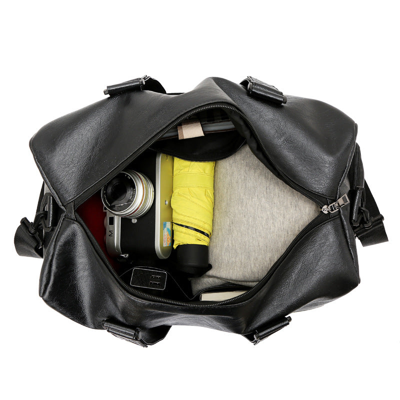Stylische Kunstleder Reisetasche Brehn