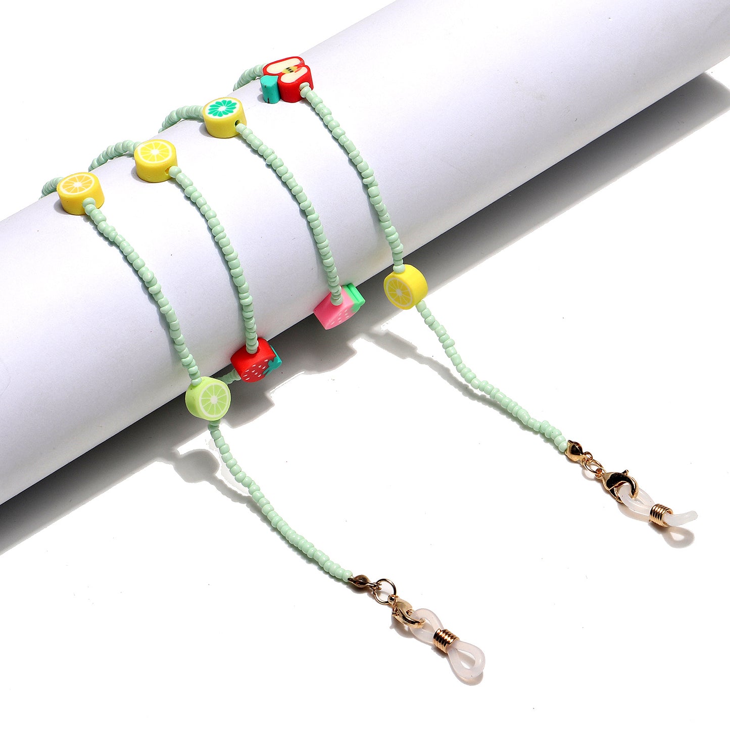 Bunte Obst-Themen Brillen-Kette Brehn