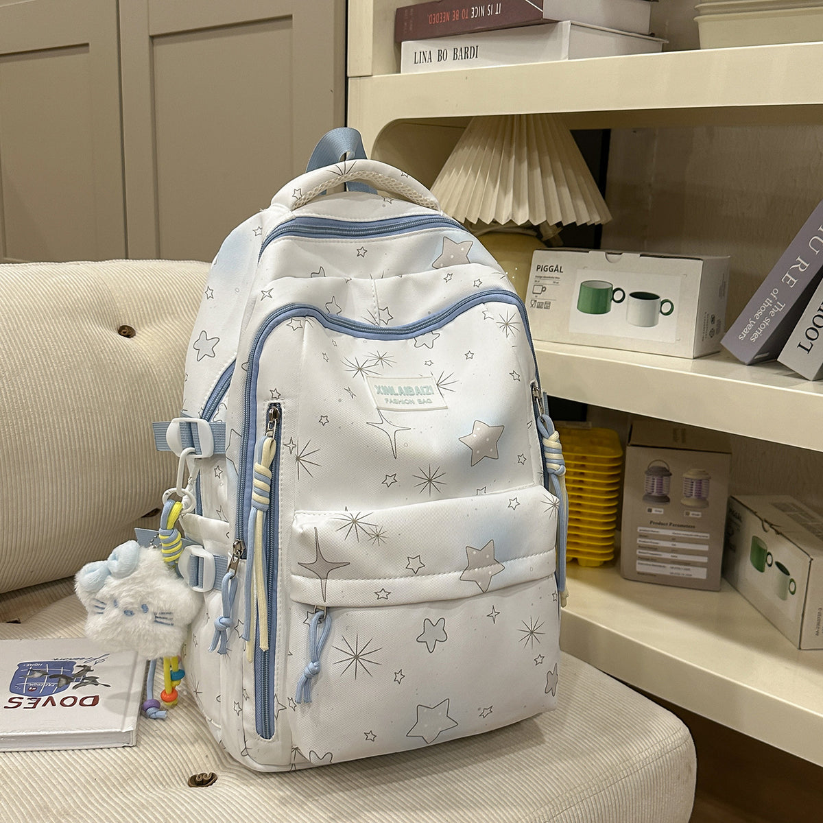 Stilvolle Stern-verzierte Schul-Rucksack Brehn