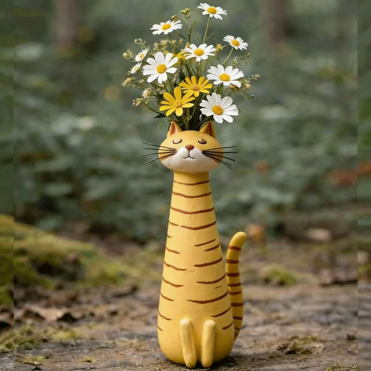 Dekorative Katzenfigur im eleganten Stil Brehn