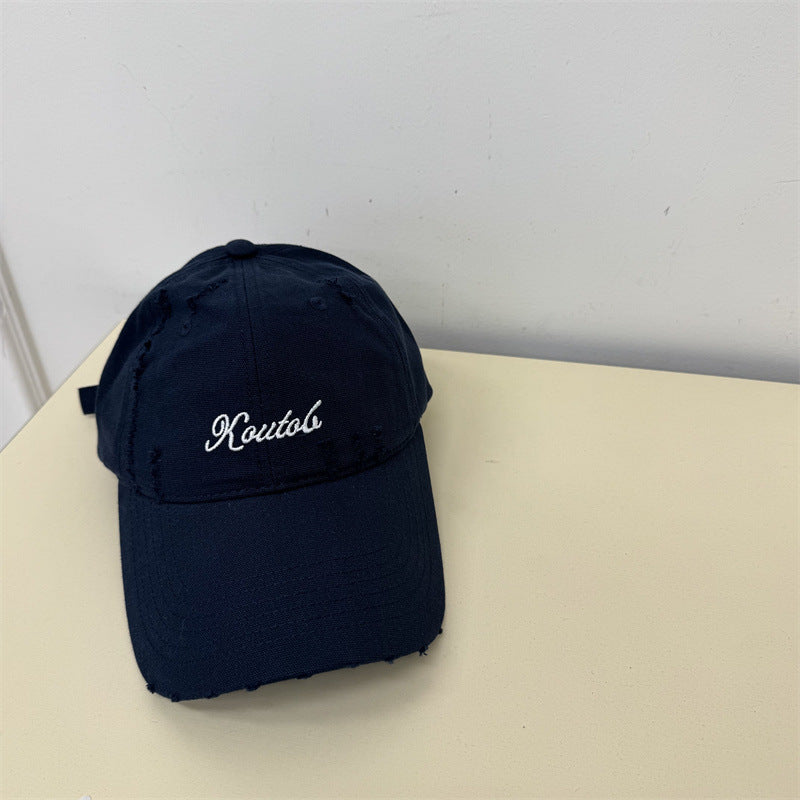 Herren Distressed Baumwoll-Baseballcap Brehn 1783921814