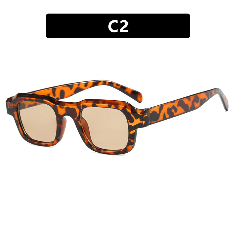 Damen moderne quadratische Sonnenbrille mit schützendem Polycarbonat-Rahmen Brehn