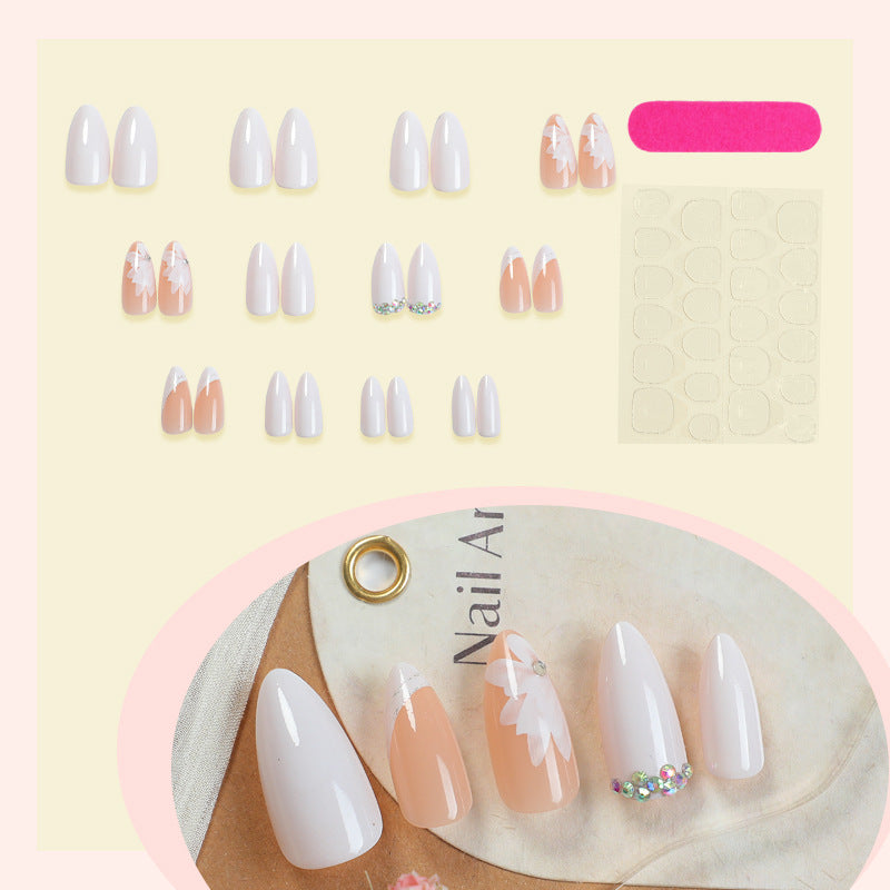 Premium Floral Designed Press-On Nail Set Brehn
