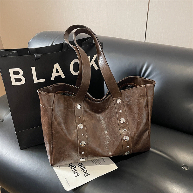 Hochwertige Vintage-Ledertasche Brehn
