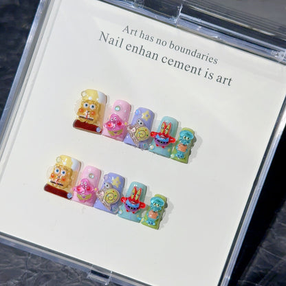 Launische Cartoon-Nagelkunst-Zubehör