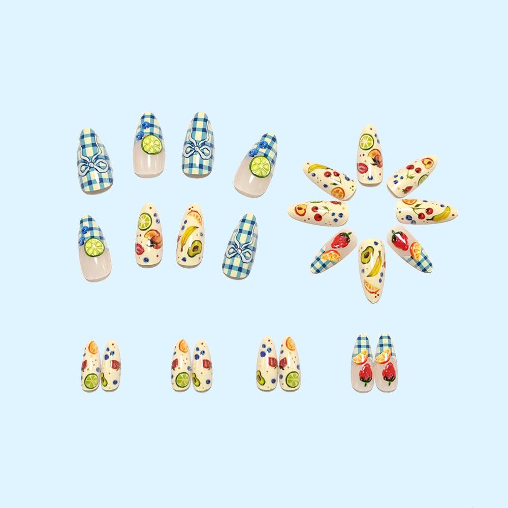Kreatives Nageldesign-Set mit Fruchtmotiven Brehn