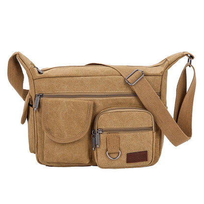 Vielseitige Canvas Messenger Bag