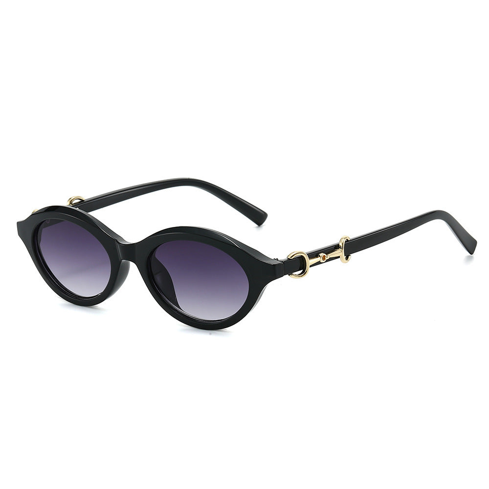 Modische Retro Oval Sonnenbrille Brehn