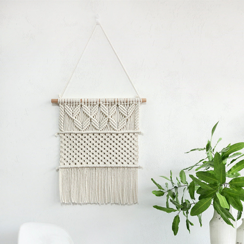 Handgewebter Makramee Wandbehang im Boho-Stil