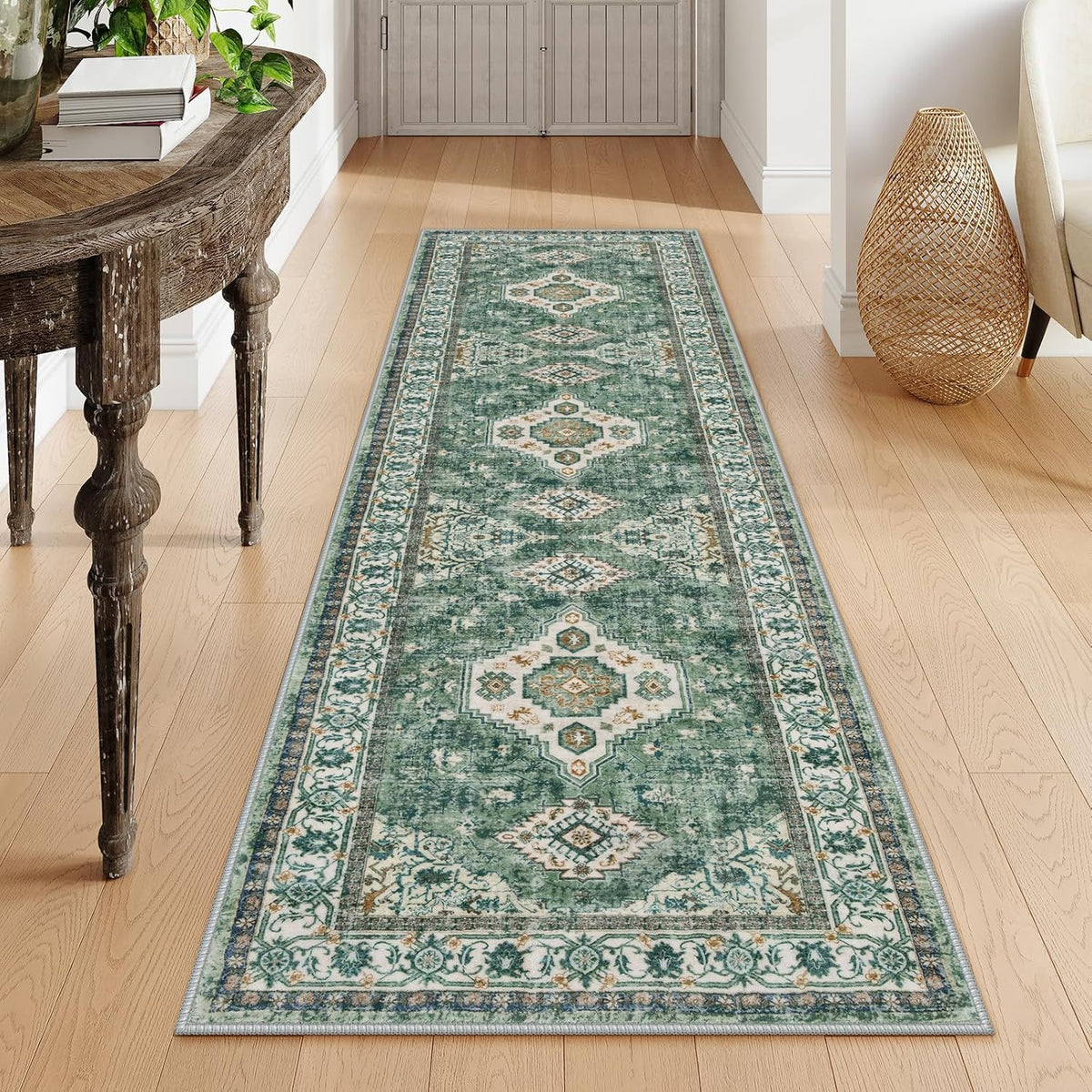 Vintage-inspirierter Läufer Teppich