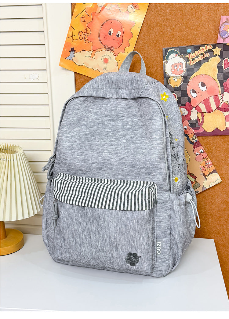 Lässiger Baumwollmischung Rucksack